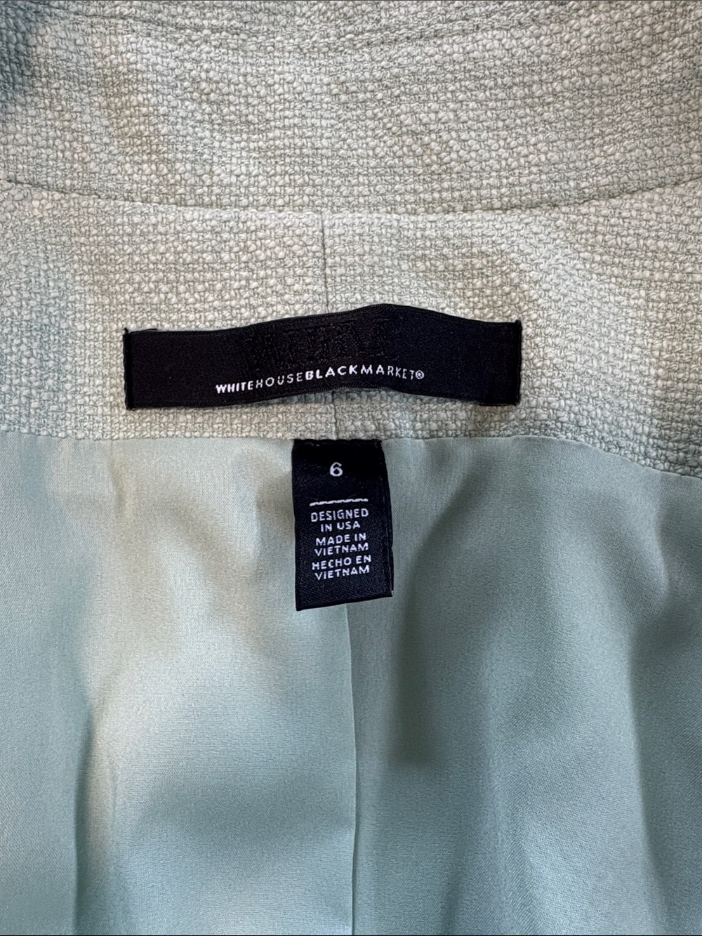 WHBM • Tweed Studio Vest in Sage Mint - Picture 6 of 13